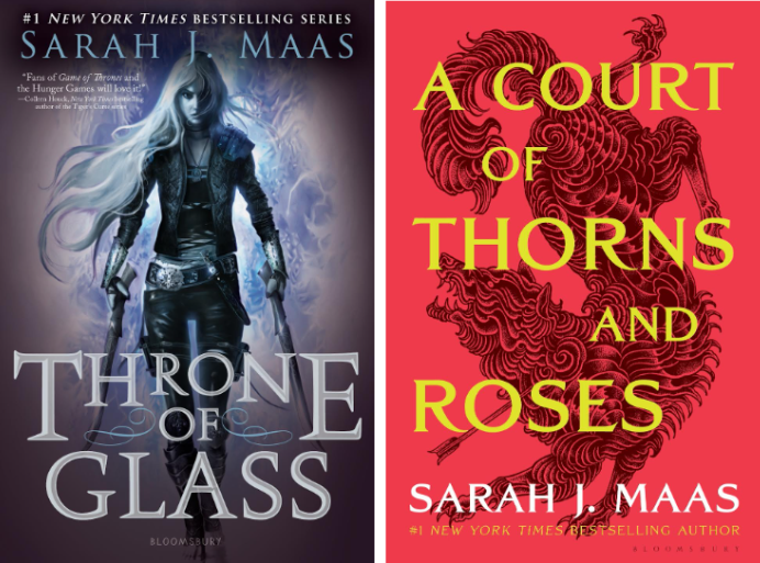 Throne of Glass and A Court of Thorns and Roses Cover