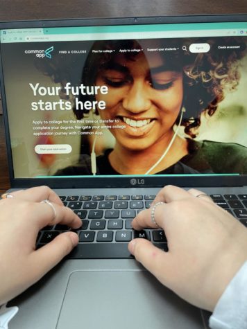 A student starting their college path, with the CommonApp
