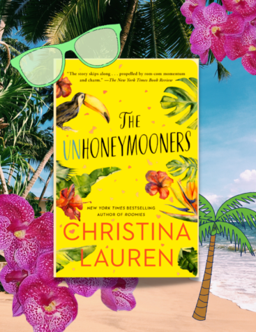 The Unhoneymooners: A Tropical Romance -- cover credit: Simon & Schuster + credit: Caroline Dergis
