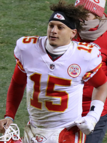 Patrick Mahomes, the MVP, during the Super Bowl (Wikipedia Commons)