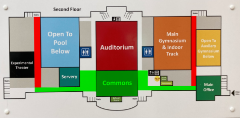 Eating areas. Green is explicitly allowed, red is explicitly forbidden. Photo Credit: Kathryn Plotner
