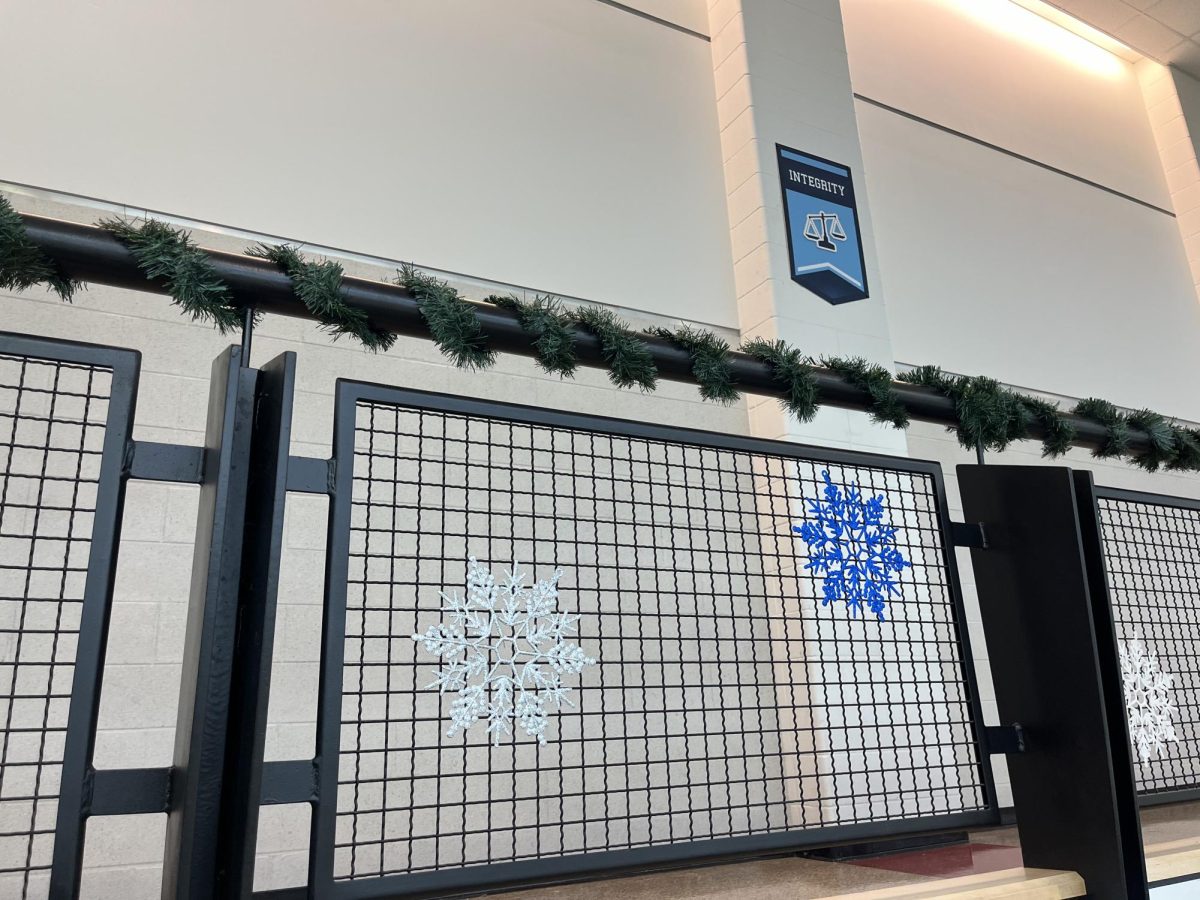 Festive holiday decorations to cheer up Skyline students over the winter! Credit: R. Deyer.