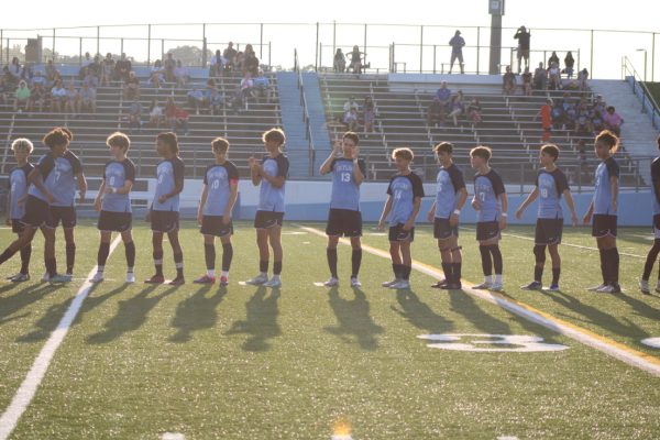 The Skyline Eagles get ready to take on the Pioneer Pioneers in a highly anticipated rivalry game.