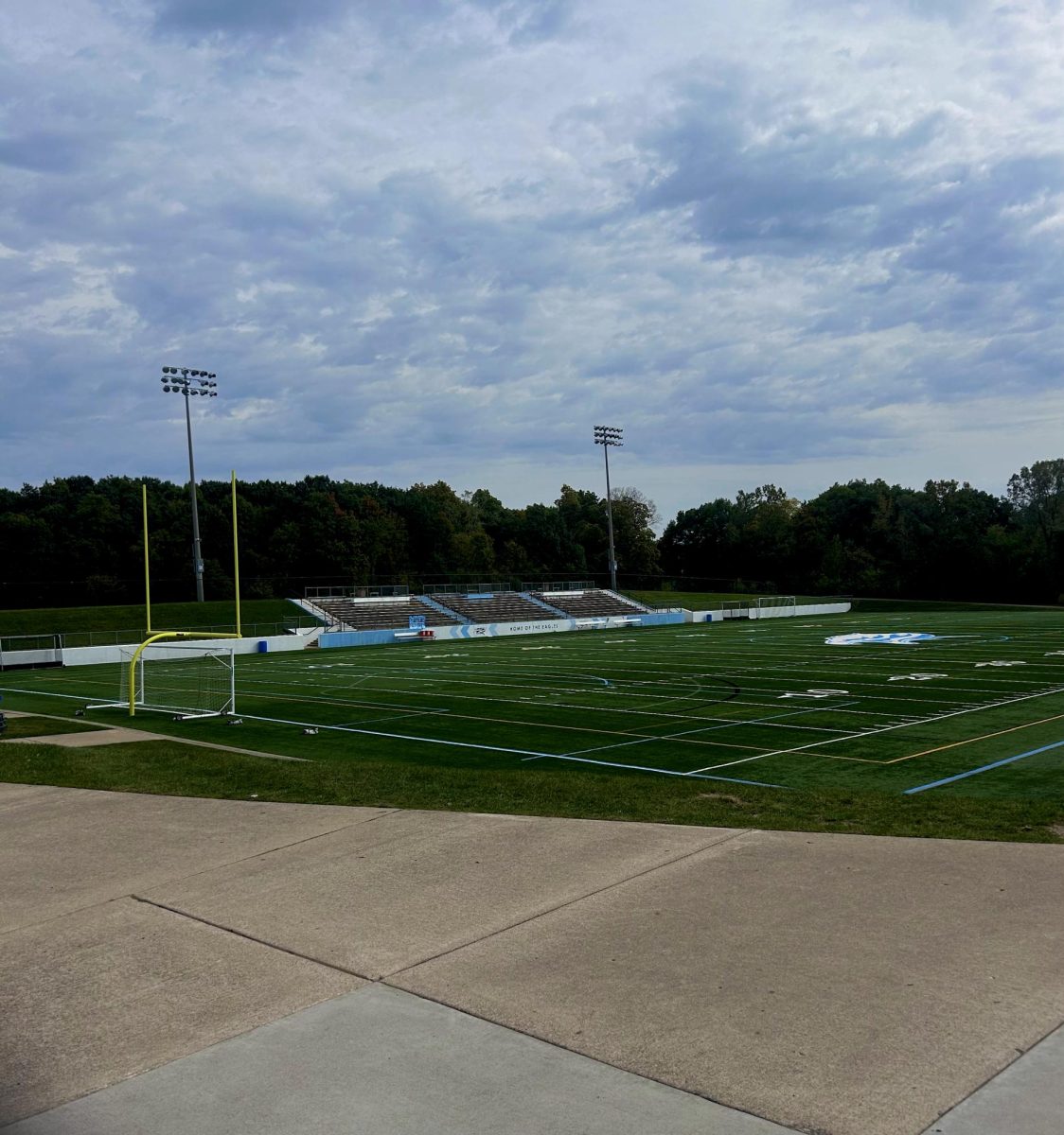 Skyline High School stadium during the day.