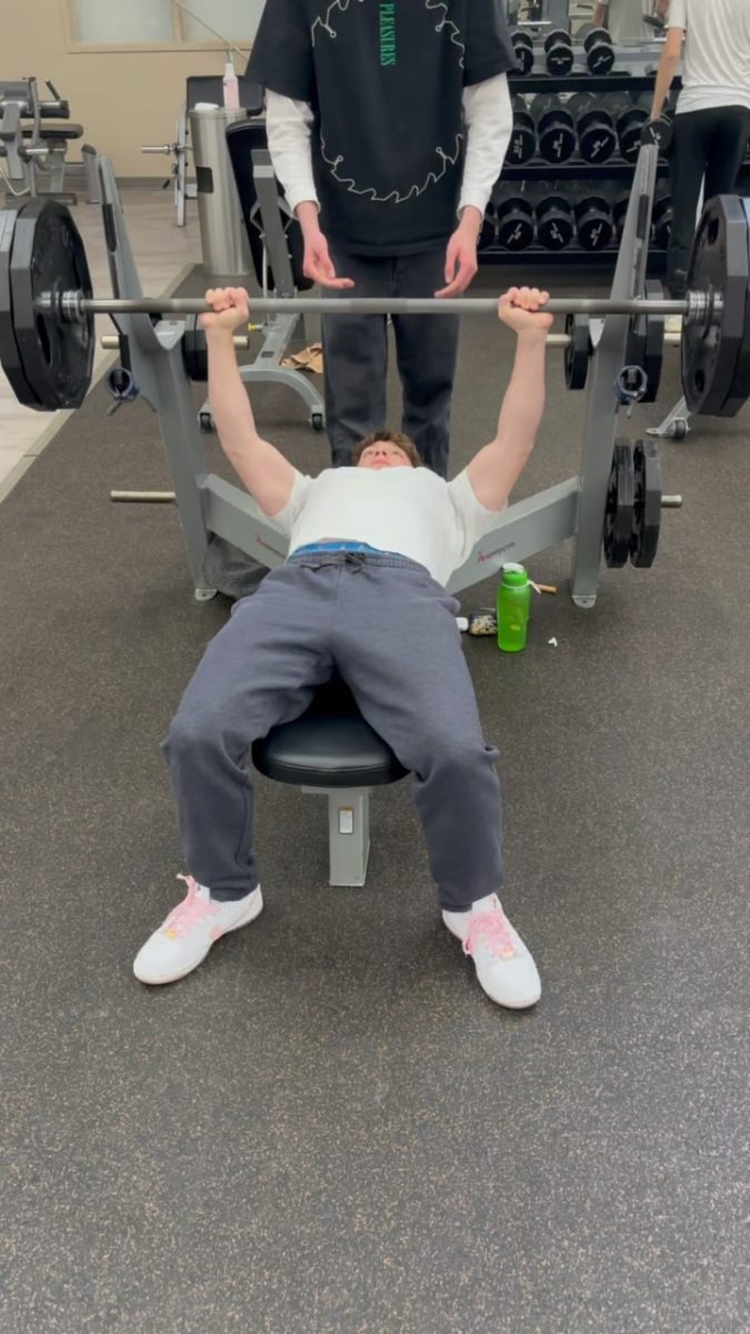 Lincoln Cichewicz on the bench at Liberty Athletic Club.