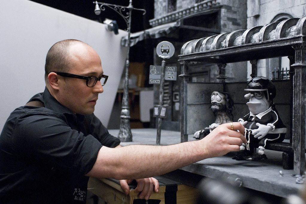 Adam Elliot, A Stop Motion Animator working on his film  Mary and Max.  (Photo Credit: Flickr)