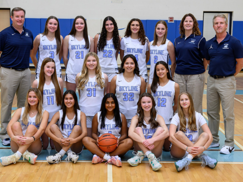 Girls Basketball Team photo on media day.