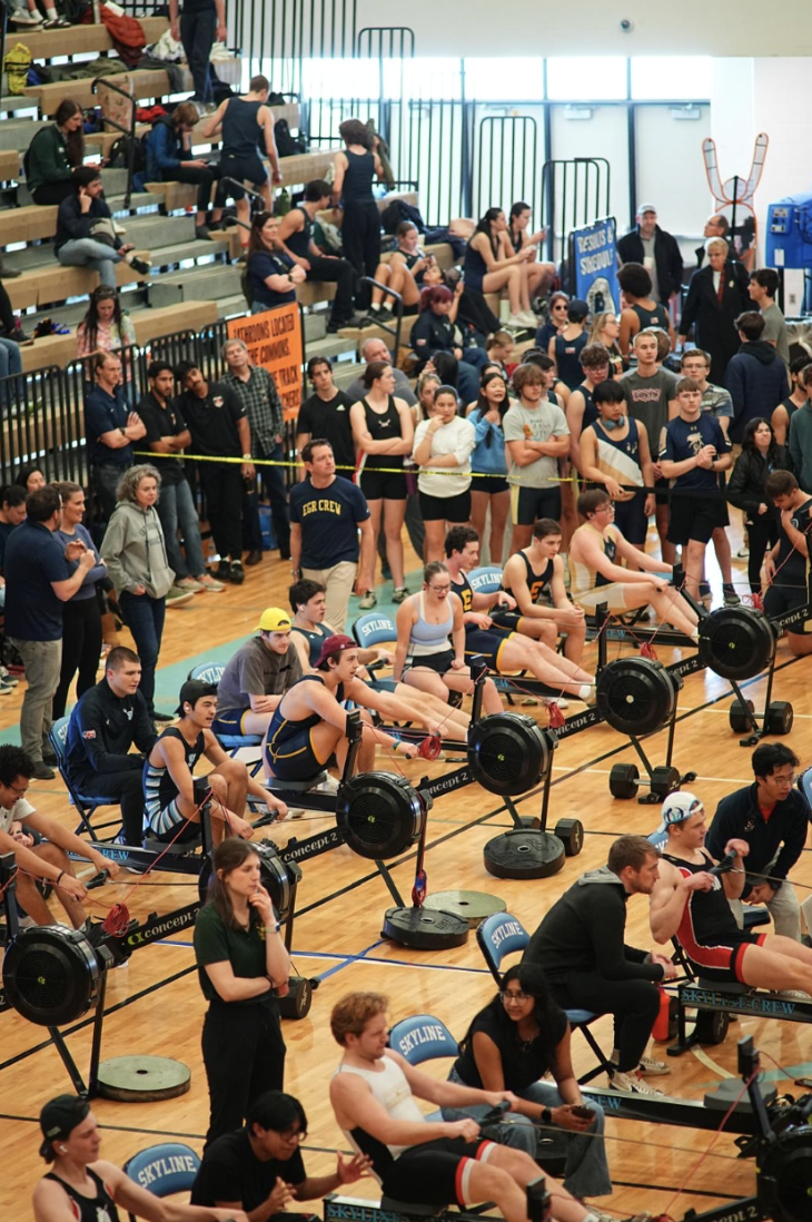 The senior mens 2k event with a huge audience of support.