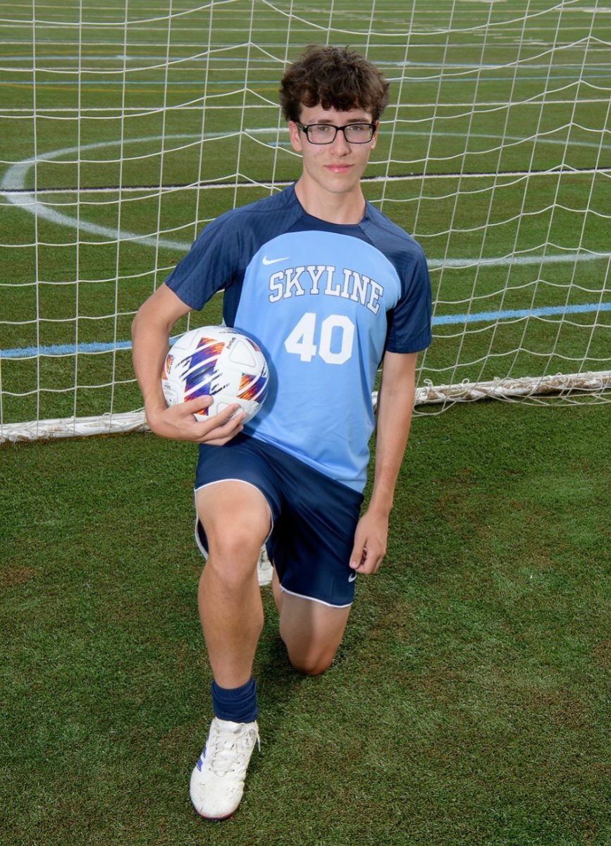 Jesus Sanchez-Hernandez poses for media day photos before 2024 soccer season.