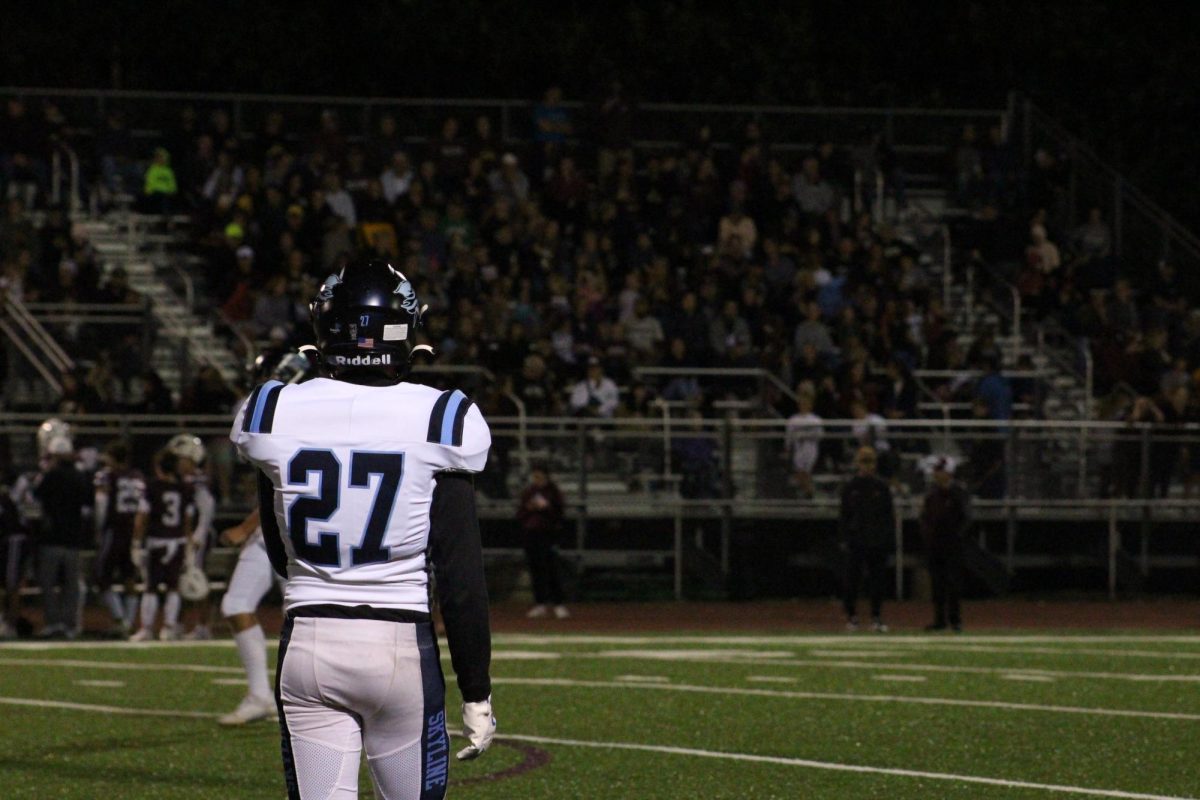 Dom Clark (‘25) at a football game. 