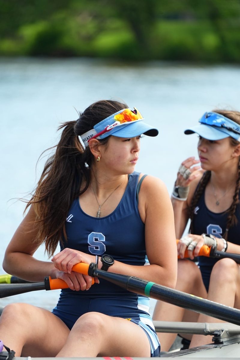 Kiera Hale ('25) faces the wind