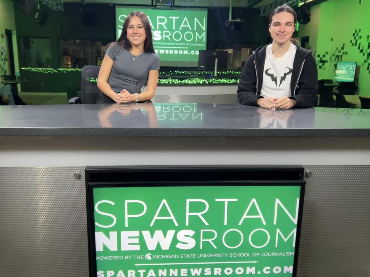 Skyline Post Staff visits Michigan State University's Press Room and Journalism Program, November 2024.