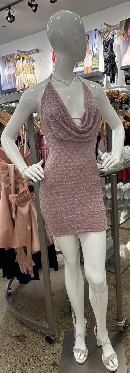 Light pink sequins dress at Windsor