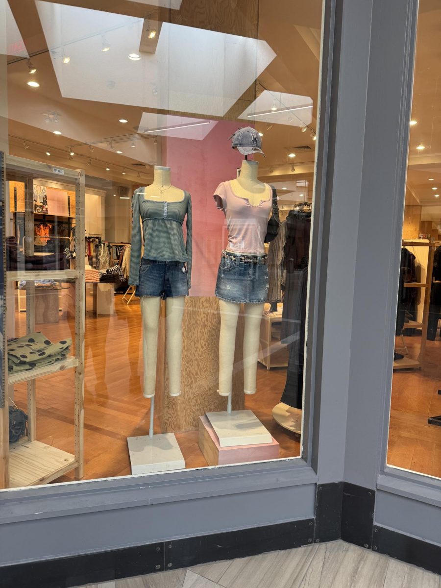 At Urban Outfitters, they have many different clothes inspired by the 2000s 