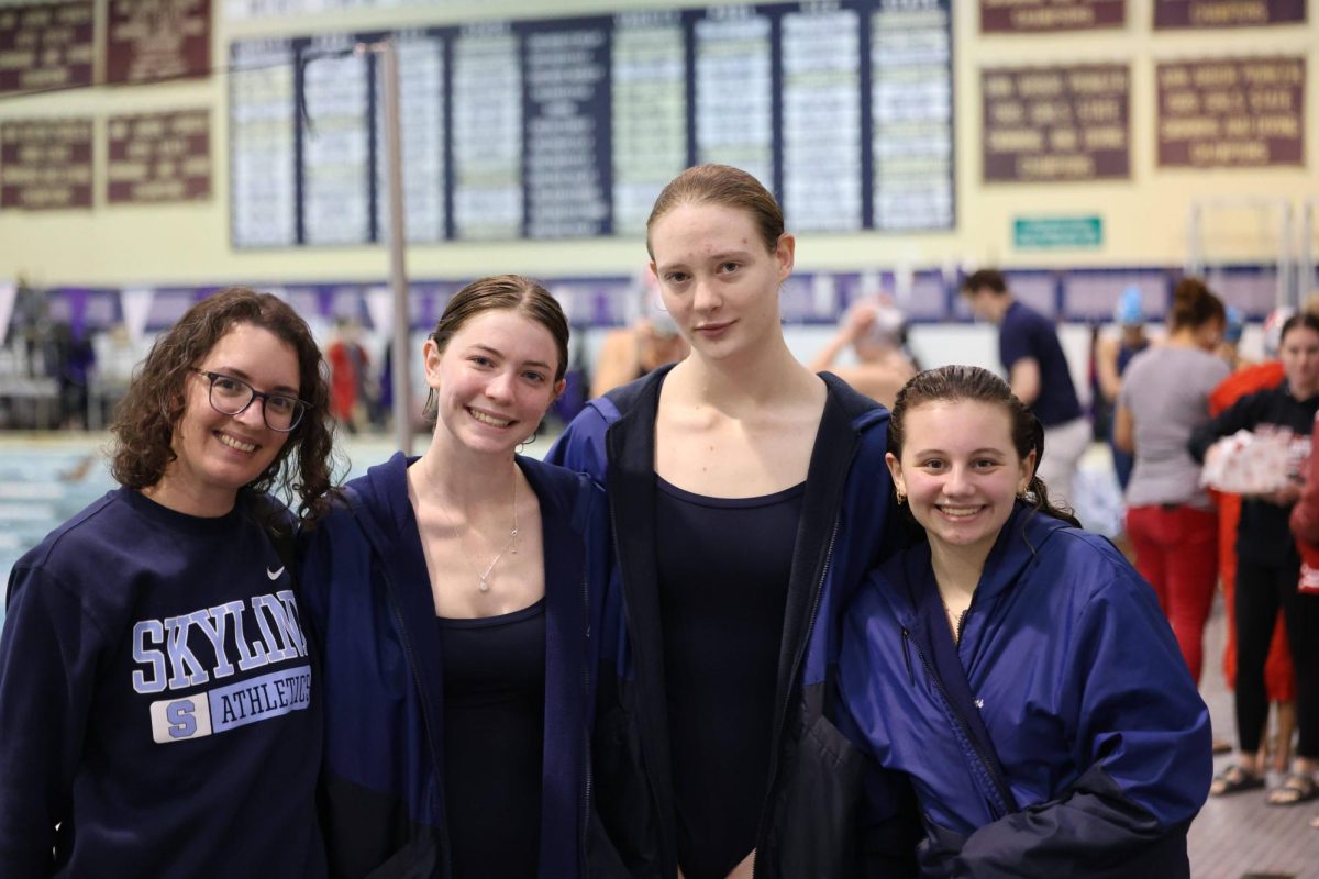 The Dive team feeling great after a meet