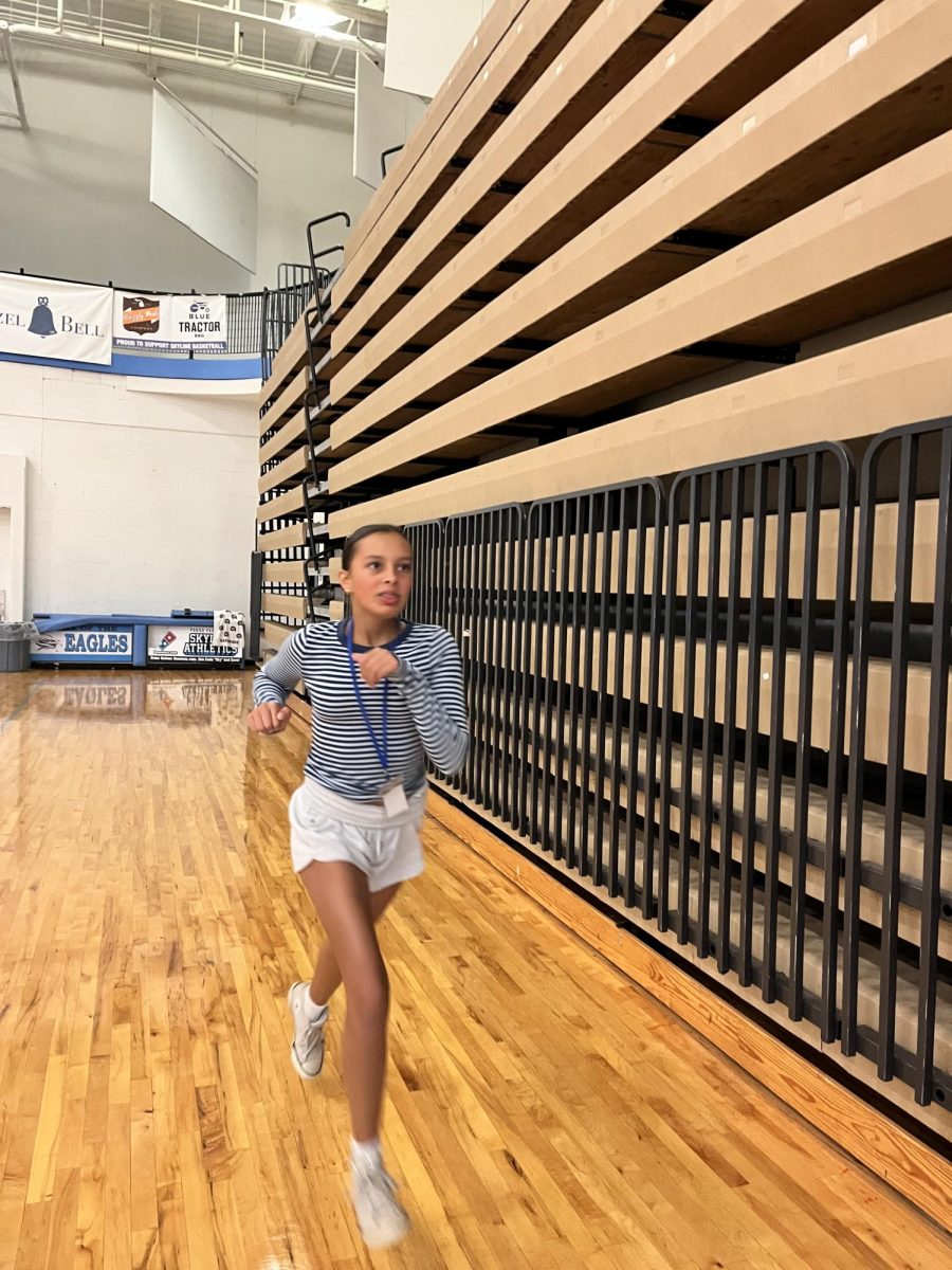 Ahanna Ramade ('29) going on a morning jog.