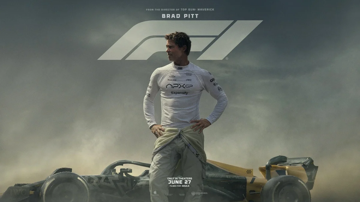 Brad Pitt poses for the films poster.