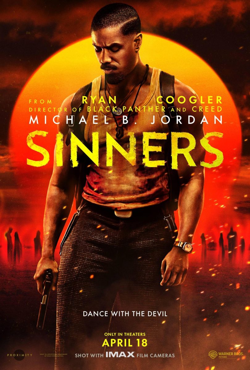 Micheal B. Jordan on a poster for the movie Sinners.