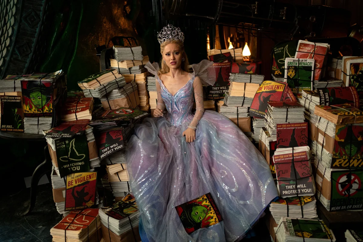 Glinda (Ariana Grande) pictured in Wicked: For Good.