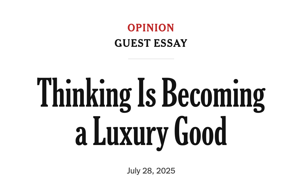 Headline from The New York Times. 