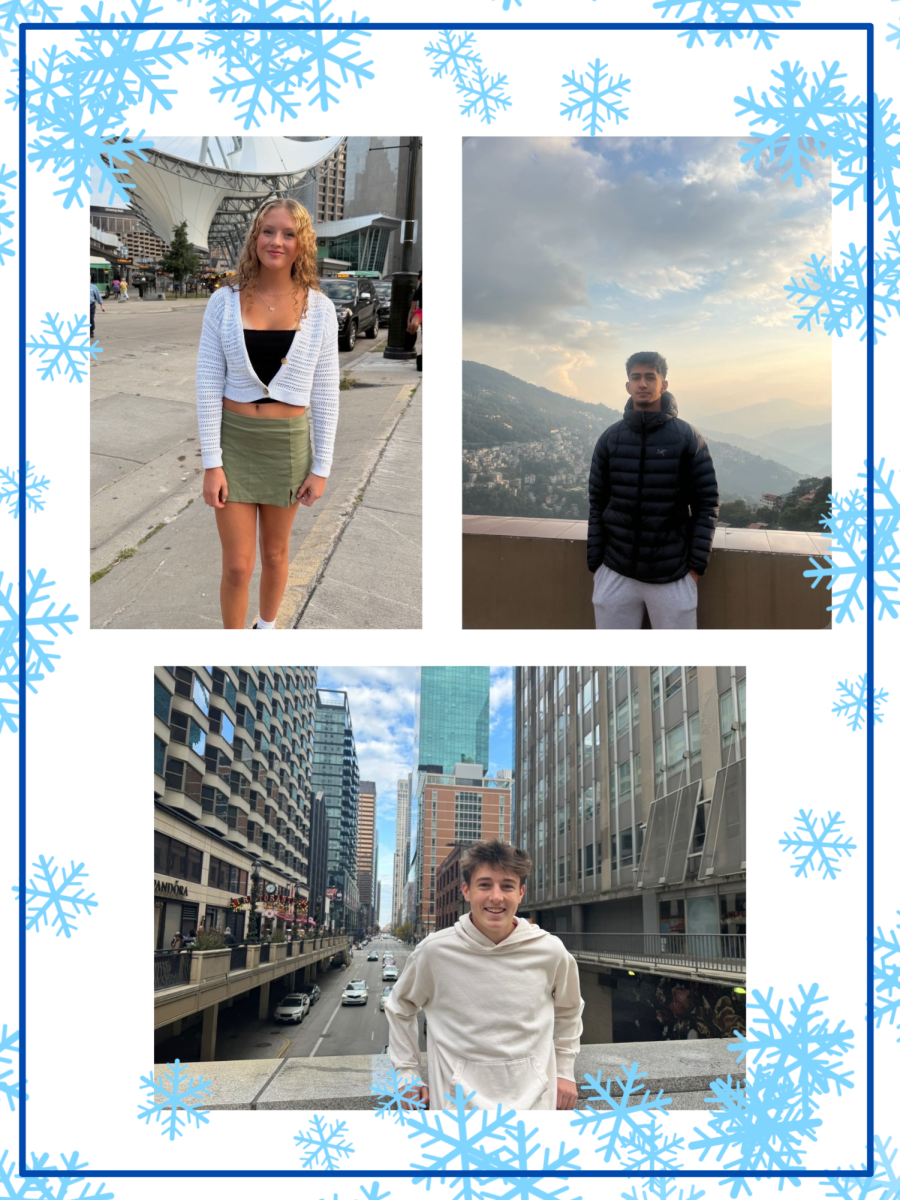 The founders/owners of the AAPS Snow Day Calculator: Rebekah Klein ('27), Mihir Anand ('27), and Garrett Comer ('27).