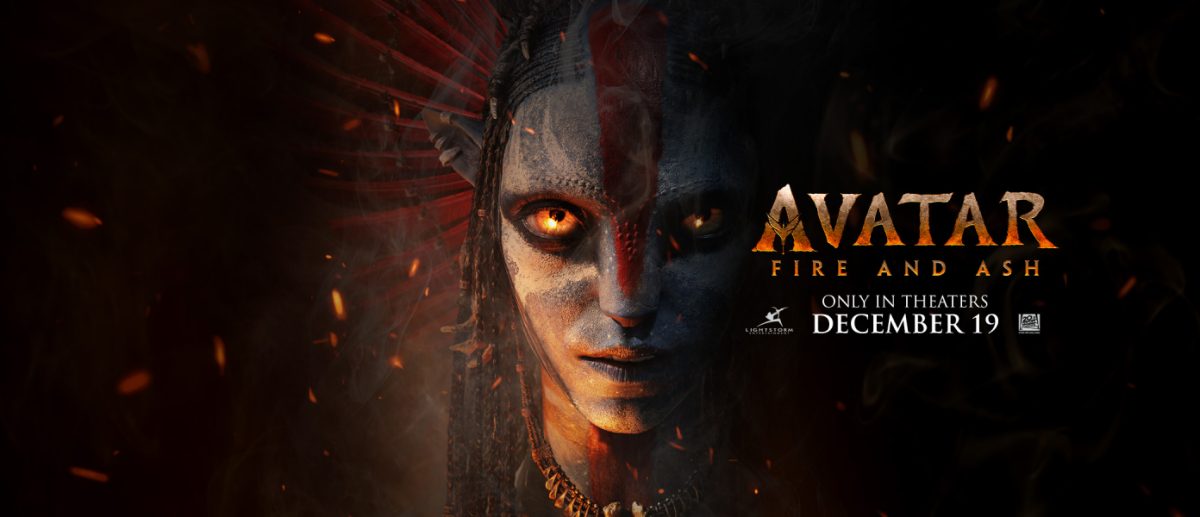 Avatar: Fire and Ash movie poster.