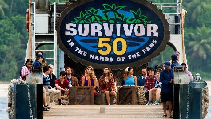 Returning survivor players arriving at the island for Survivor 50