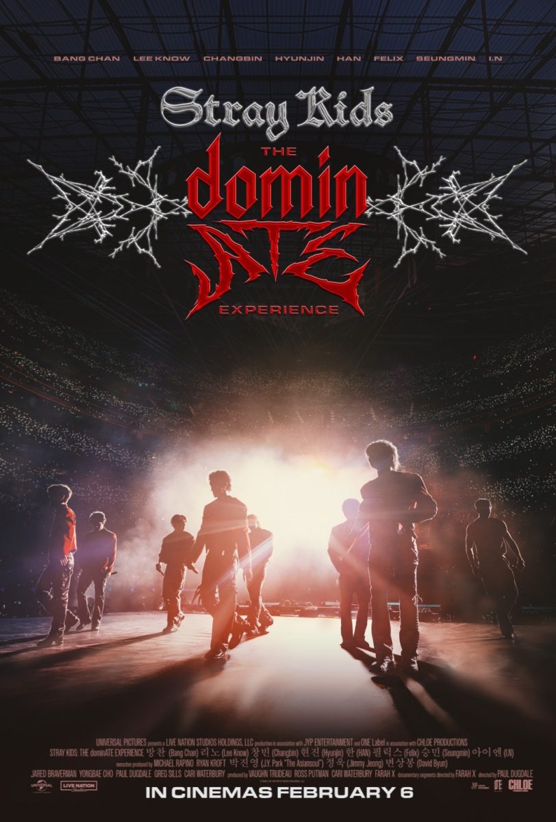 Poster for the film Stray Kids: The DominATE Experience. Live Nation Studios, 2026